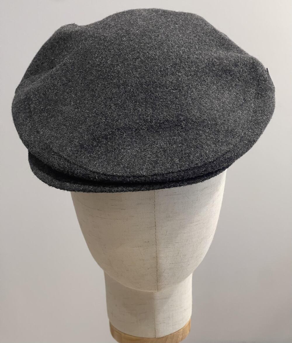VTG Canda Hat Cap Flat Mens One Size Gray Wool Felt Nylon Lined Lumberman Casual